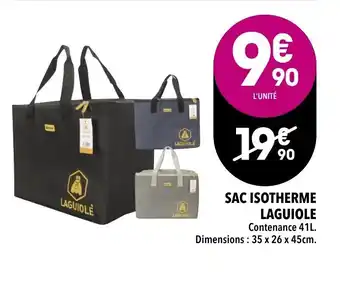 Supeco Sac isotherme laguiole offre