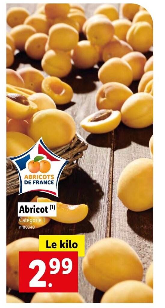 Promo Abricot chez Lidl