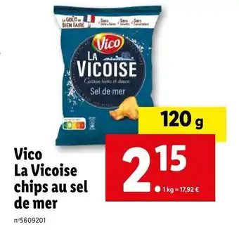Lidl Vico La Vicoise chips au sel de mer offre