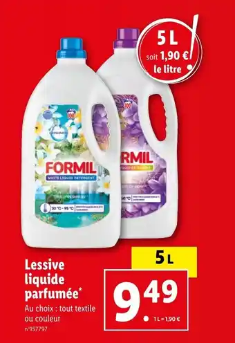 Lidl Lessive liquide parfumée* offre