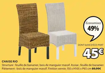 JYSK Chaise rio offre