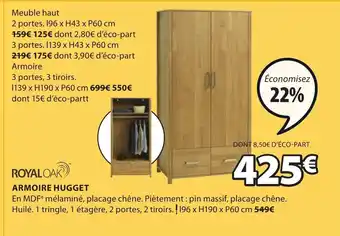 JYSK Armoire hugget offre