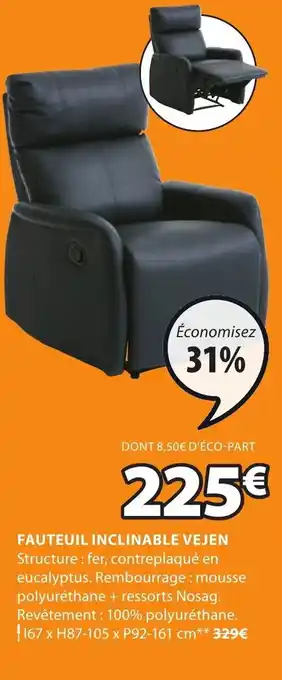 JYSK Fauteuil inclinable vejen offre