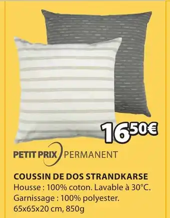 JYSK Coussin de dos strandkarse offre