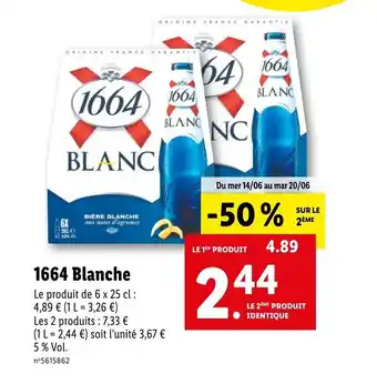 Lidl 1664 Blanche offre