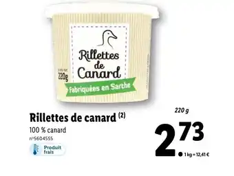 Lidl Rillettes de Canard offre