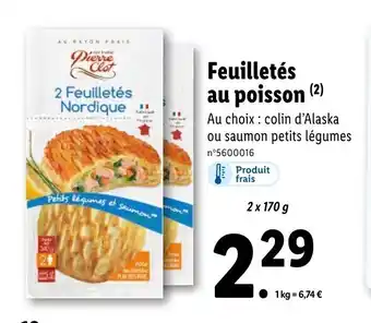 Lidl Feuilletés au poisson (2) offre