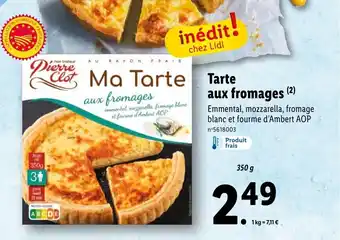 Lidl Tarte aux fromages (2) offre