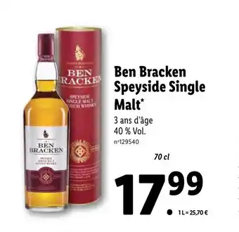 Ben Bracken Speyside Single Malt*