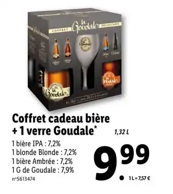Lidl Coffret cadeau bière + 1 verre Goudale* offre