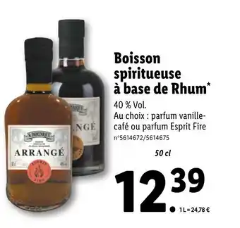 Lidl Boisson spiritueuse à base de Rhum* offre