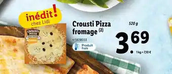 Lidl Crousti Pizza fromage (2) offre