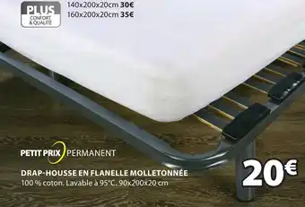 JYSK Drap-housse en flanelle molletonnée offre