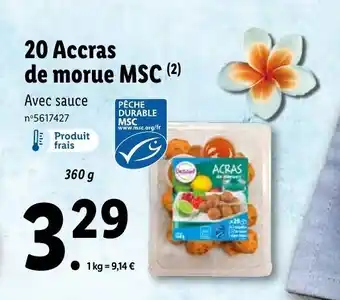 20 Accras de morue MSC (²)
