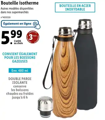 Lidl Bouteille isotherme offre
