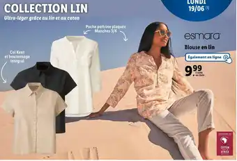 Lidl Blouse en lin offre