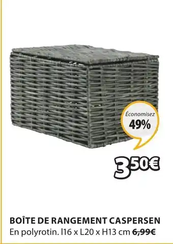 JYSK Boîte de rangement caspersen offre