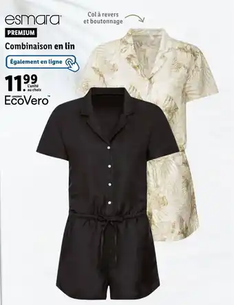 Lidl Combinaison en lin offre