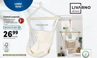 Lidl Fauteuil suspendu offre