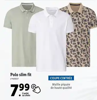 Lidl Polo slim fit offre
