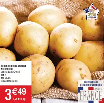 Cora x Carrefour Pomme de terre primeur Noirmoutier offre