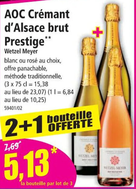 Norma AOC Crémant d'Alsace brut Prestige** offre
