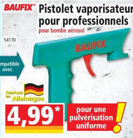 Norma Pistolet vaporisateur pour professionnels offre