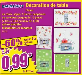 Norma Décoration de table offre