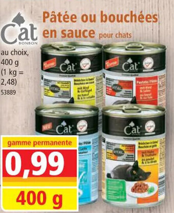 Norma Pâtée ou bouchées en sauce offre