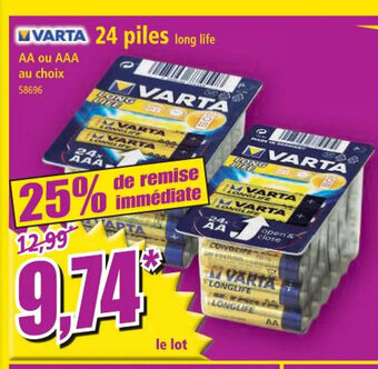 Norma 24 piles offre