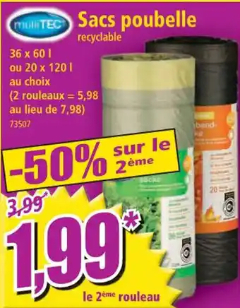 Norma Sacs poubelle offre