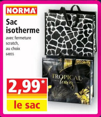 Norma Sac isotherme offre