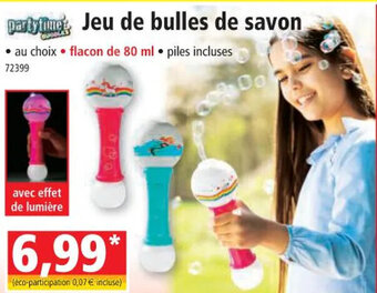 Jeu de bulles de savon