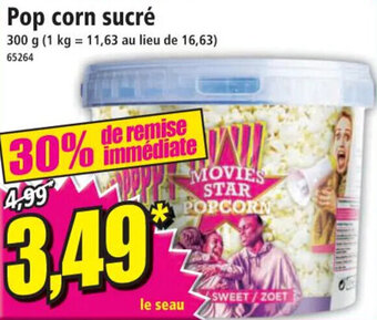 Norma Pop corn sucré offre
