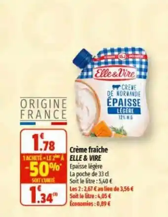 Coccinelle Express Crème fraîche ELLE & VIRE offre