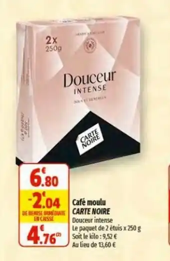 Coccinelle Express Café moulu CARTE NOIRE offre