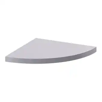 Castorama Tablette murale d'angle form rigga argent 25 cm offre