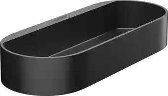 Bac de rangement noir mat wallstoris hansgrohe