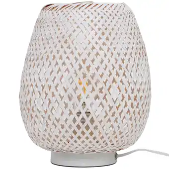 Castorama Lampe à poser kasungu e27 ip20 blanc offre