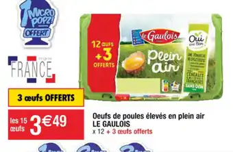 Cora x Carrefour Oeufs de poules élevés en plein air offre