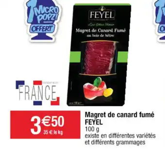 Cora x Carrefour Magret de canard Fumé offre