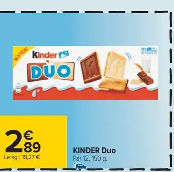 KINDER Duo Par 12, 150 g.