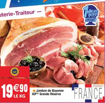 Cora x Carrefour Jambon de Bayonnes IGP offre