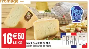Cora x Carrefour Mont Cayol 34% M.G offre