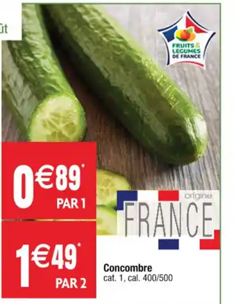 Cora x Carrefour Concombre offre