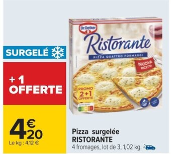 Carrefour Pizza surgelée RISTORANTE offre