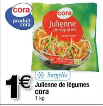 Cora x Carrefour Julienne de légumes offre