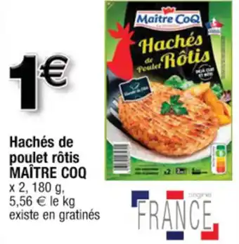 Cora x Carrefour Hachés de poulet rôtis offre