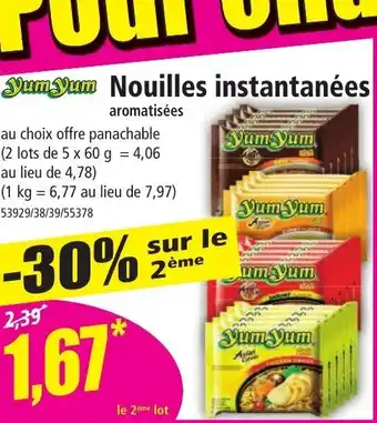 Norma Yum Yum Nouilles instantanées offre