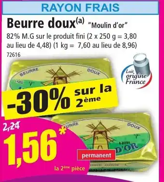 Norma BEURRE DOUX offre